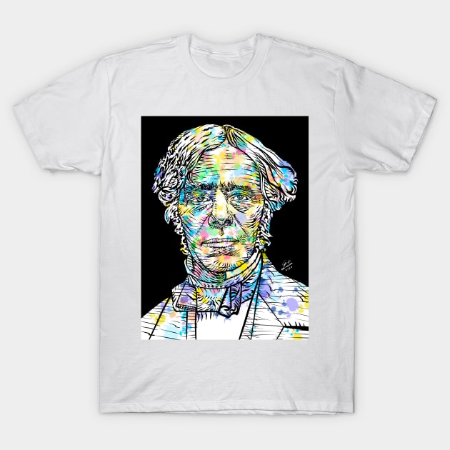 MICHAEL FARADAY watercolor and ink portrait T-Shirt by lautir